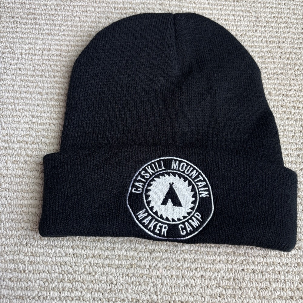 Catskill Mountain Maker Camp Acrylic Beanie Hat Cap Knit - Picture 2 of 5